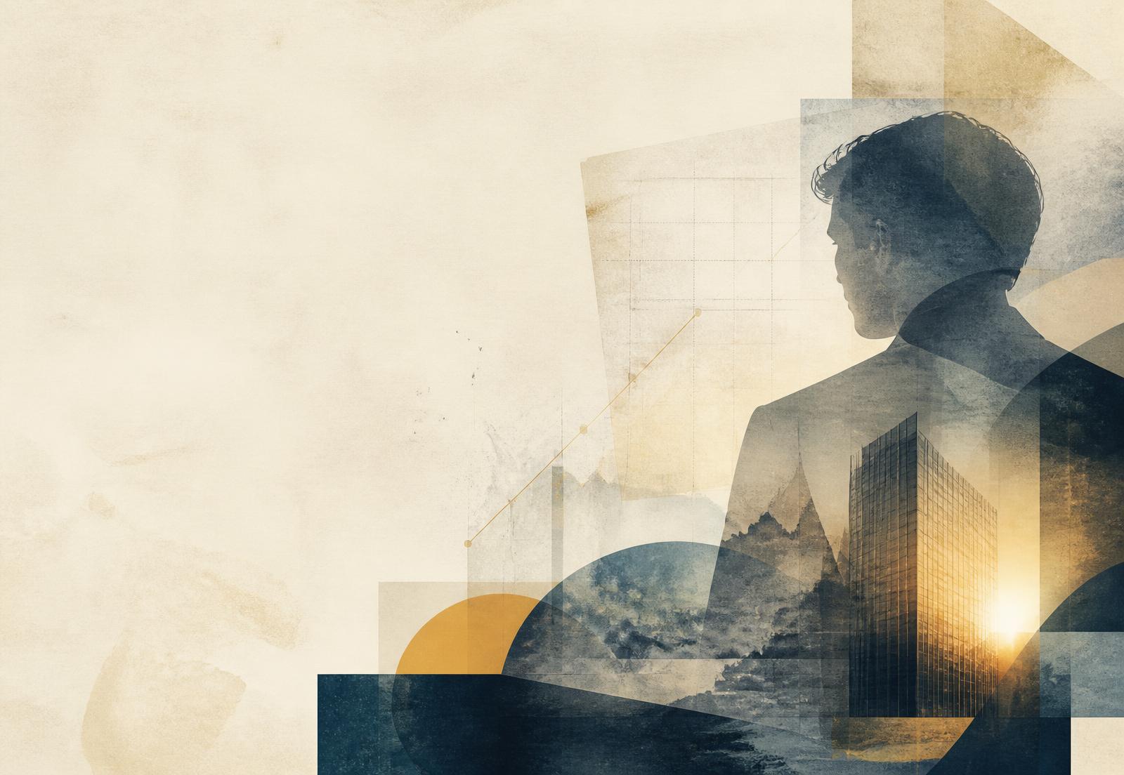 Layered paper, charts and city light — a plan built from live evidence